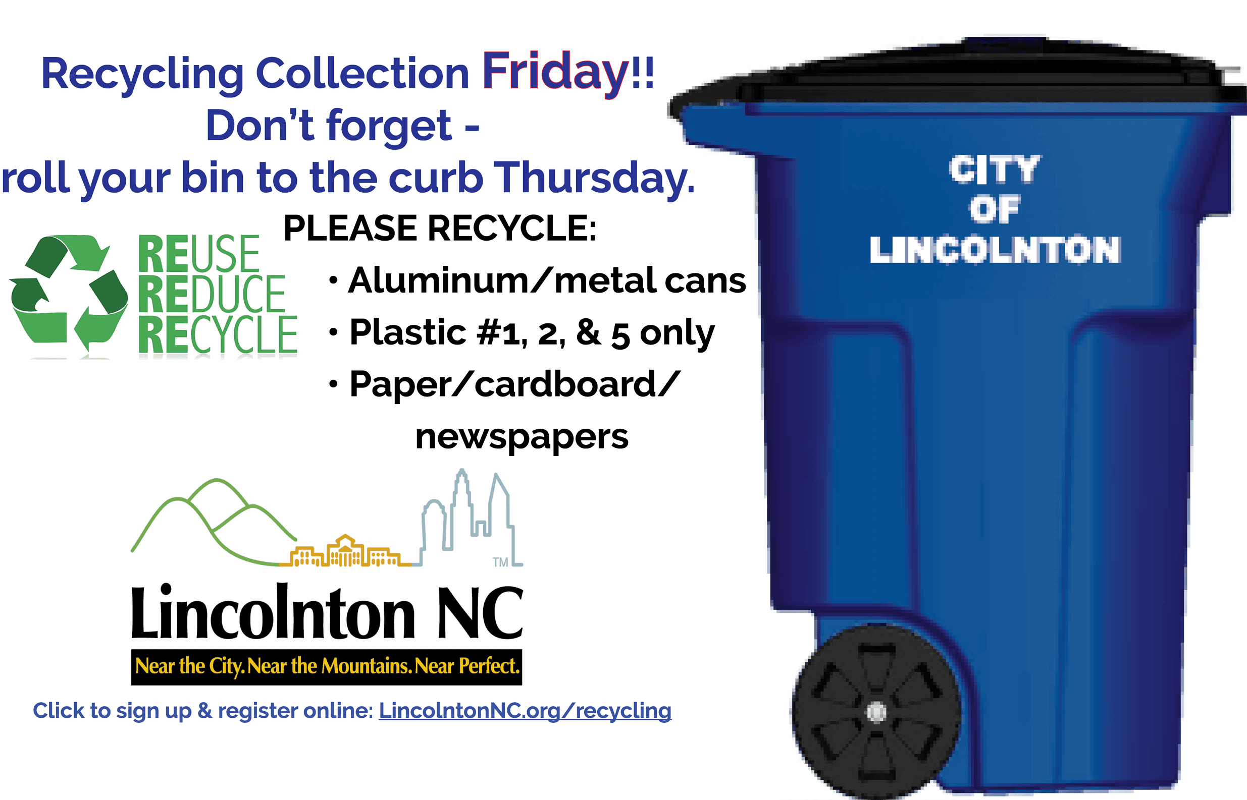 FB - recycle collection Friday