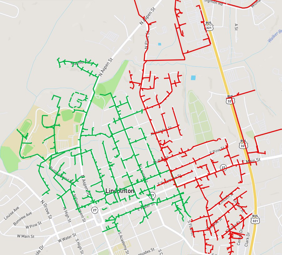 Pine Street-Walmart circuit